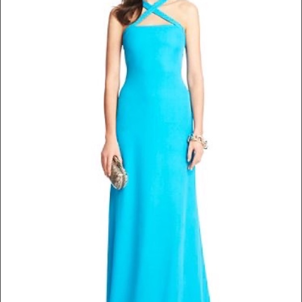 Diane Von Fostenburg Joni silk gown DVF